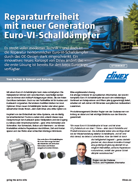 New generation of Euro VI silencers