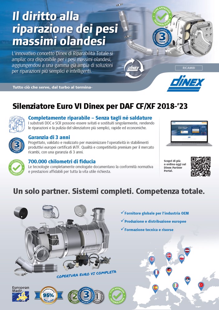 Silenziatore Euro VI per DAF CF/XF